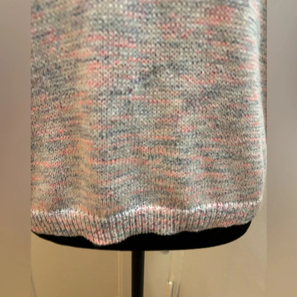 REBECCA TAYLOR mesh neck colorful Sweater Tank Top Size Medium very pretty - Picture 4 of 13